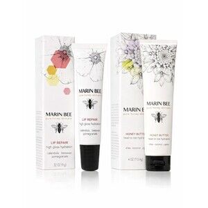 Marin Bee All Natural Skin Care Honey Butter Hydrating Cream And Lip Repair-NIB